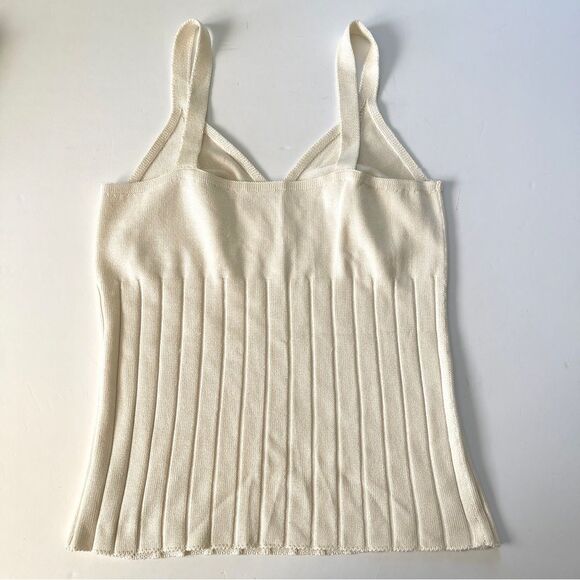 Akris mulberry silk knit tank top size 10 - Picture 2 of 10